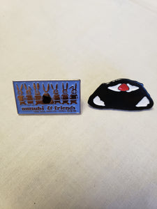 "Friends" and "Musubi" set pins